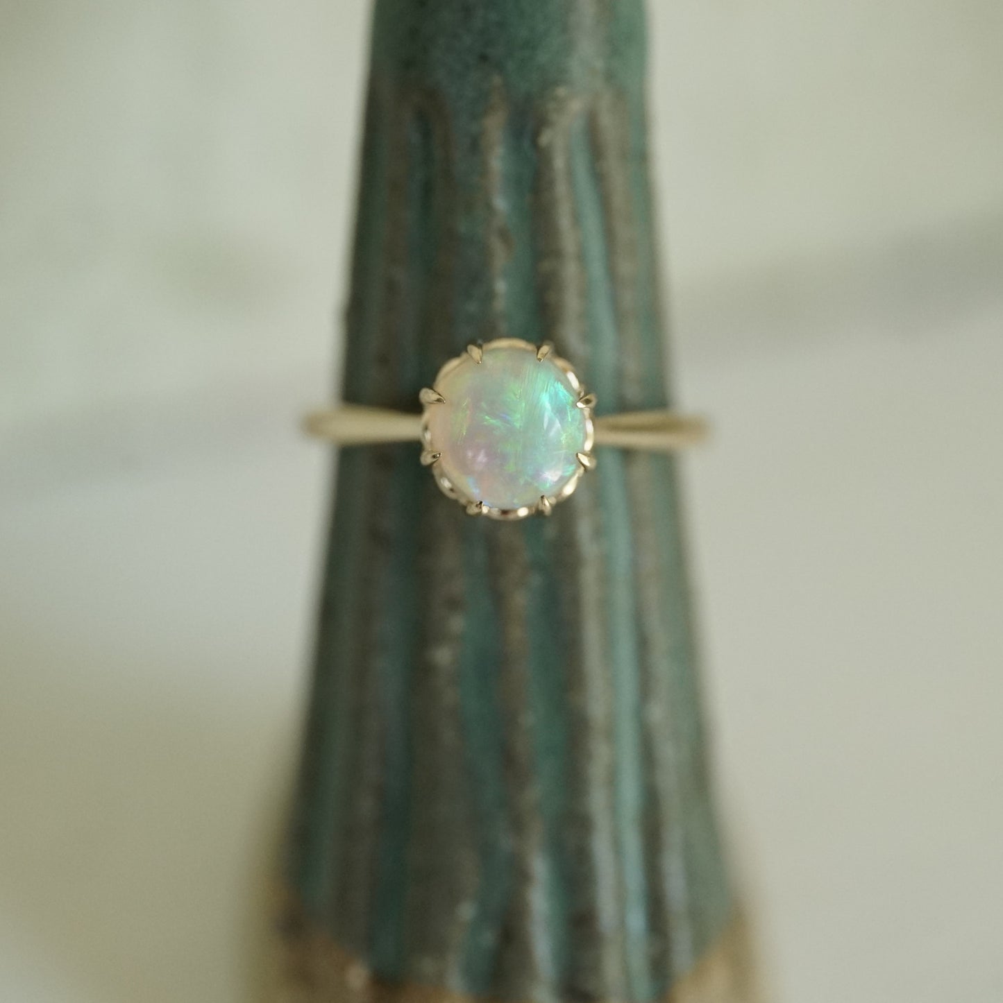 14K Yellow Gold and Opal Ring