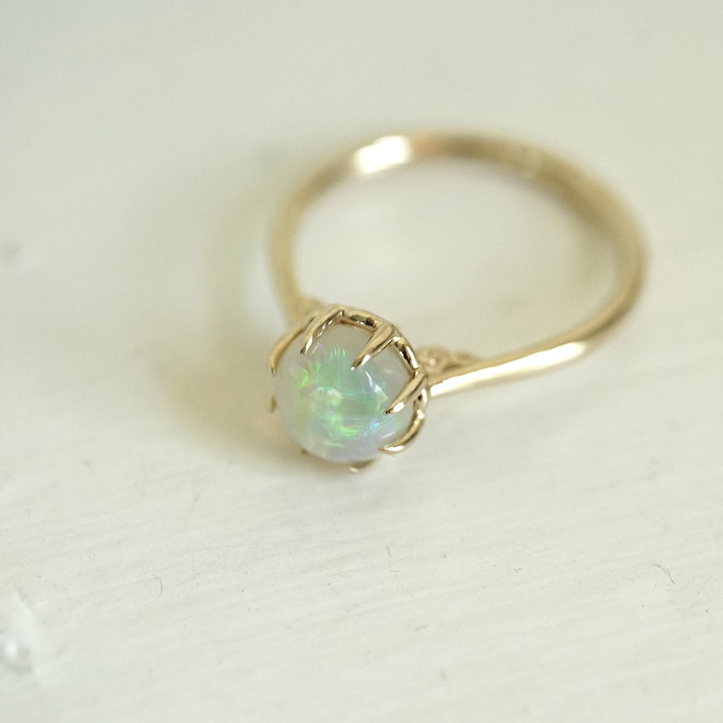 14K Yellow Gold and Opal Ring